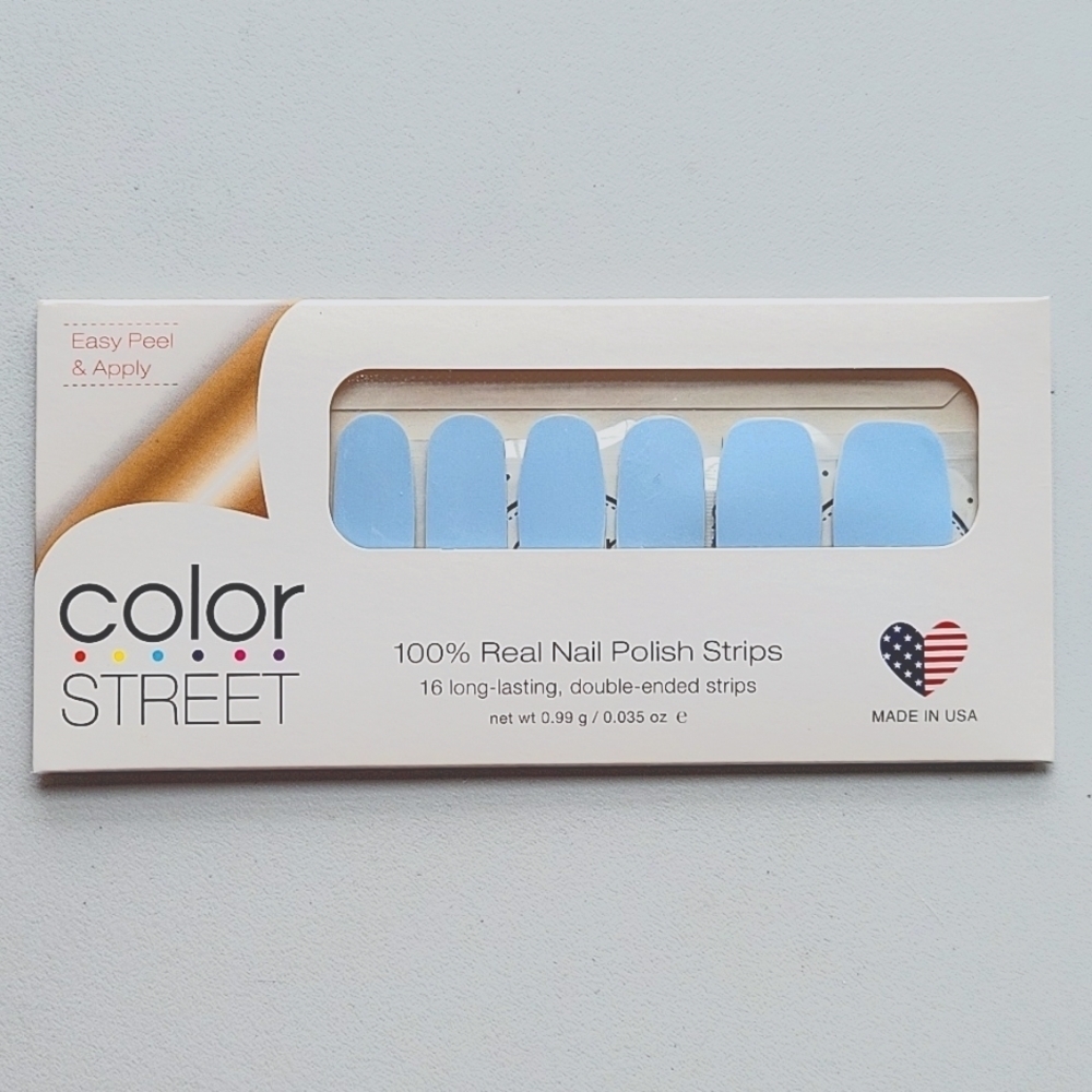 Color Street Aspen Sky Real Nail Polish Strips 16 Strips NEW